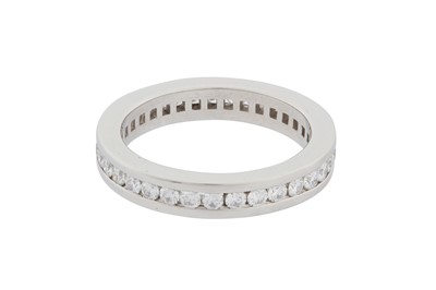 Lot 279 - A DIAMOND FULL ETERNITY RING