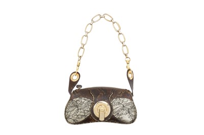 Lot 296 - Dolce & Gabbana Gold Lace Shoulder Bag