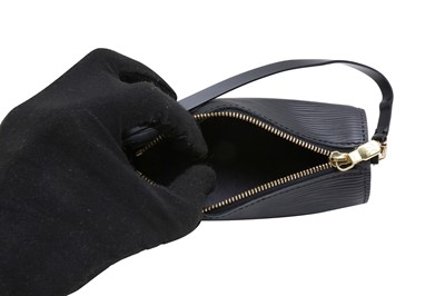 Lot 396 - Louis Vuitton Black Epi Mini Papillion Pochette
