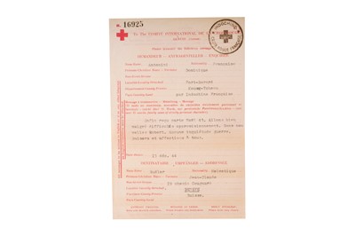 Lot 37 - French Indochina 1944 Red Cross Kouang-Tcheou