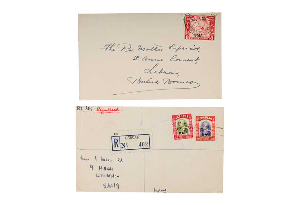 Lcot Labuana Lot 103 - Labuan Sarawak 1946 Covers