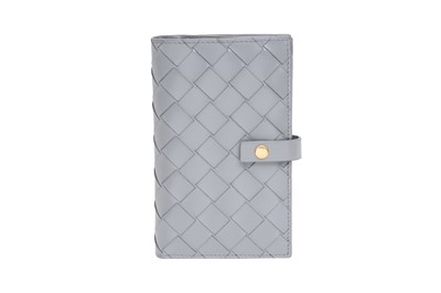 Lot 65 - Bottega Veneta Grey Intrecciato Bi-Fold Wallet
