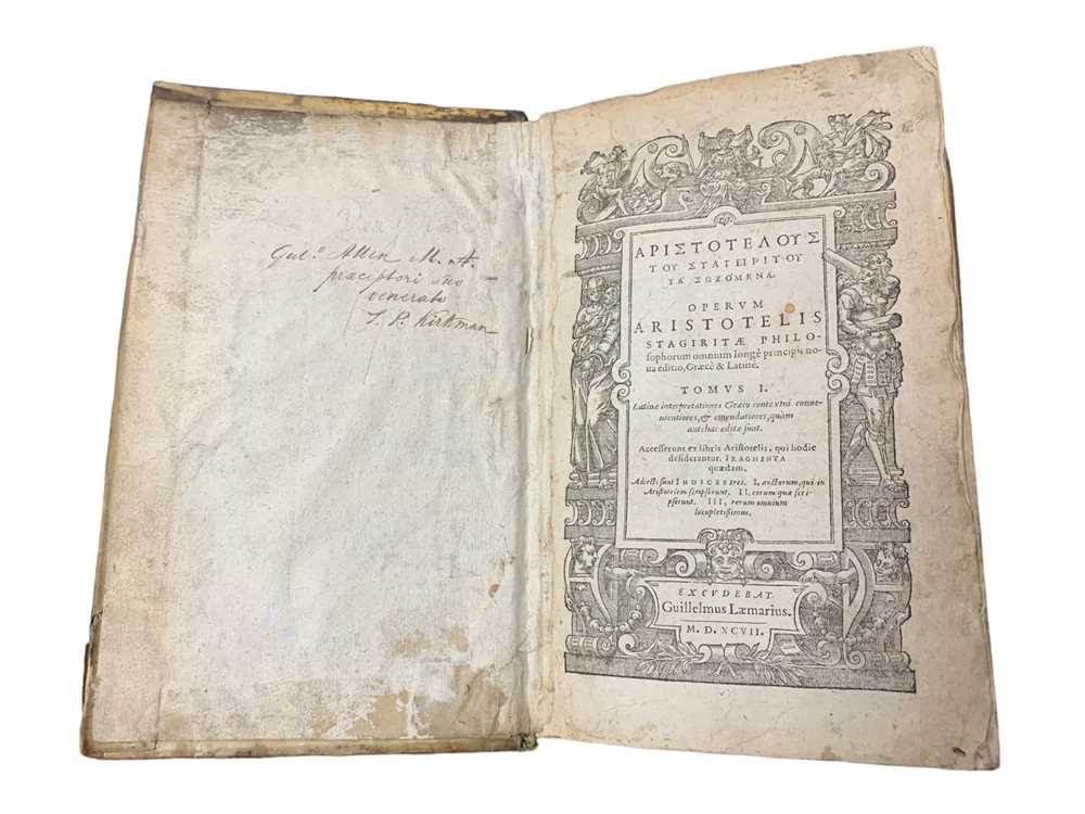 Lot 8 - Aristotle, Operum Aristotelis, 1597