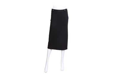 Lot 398 - Givenchy Black Bandage Midi Skirt - Size S