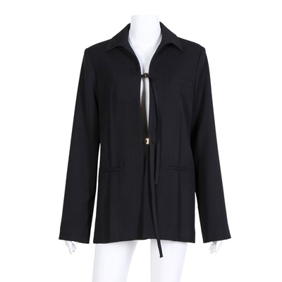 Lot 616 - Jacquemus Black Le Raphia 'La Veste Amaro' Blazer - Size 36