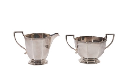 Lot 71 - A 1930S MAPPIN & WEBB SILVER-PLATED TEA SERVICE