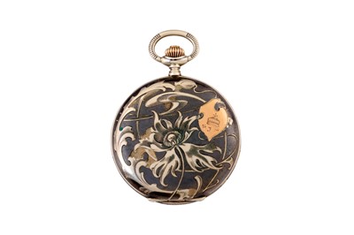 Lot 506 - BLUE NILE FULL HUNTER POCKET WATCH - SILVER