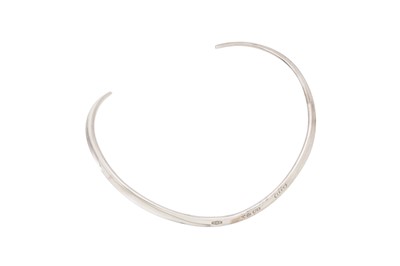 Lot 476 - Tiffany & Co Silver 1837 Collar Choker Necklace