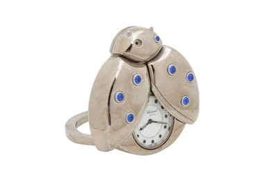 Lot 483 - Chopard Ladybird Alarm Desk Clock
