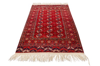 Lot 67 - A FINE BOKHARA LARGE RUG, TURKMENISTAN