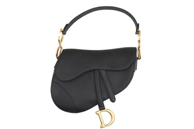 Lot 420 - Christian Dior Black Medium Saddle Bag