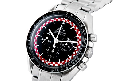 Lot 405 - OMEGA SPEEDMASTER 'TIN TIN' CHRONOGRAPH BRACELET WATCH