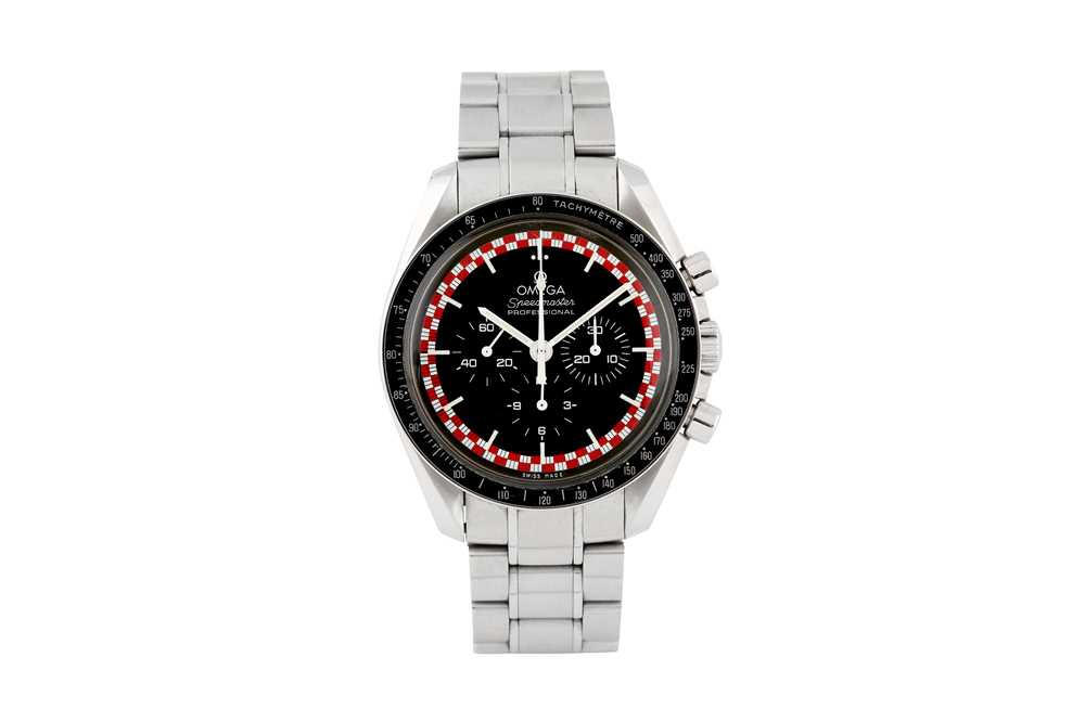 Lot 405 - OMEGA SPEEDMASTER 'TIN TIN' CHRONOGRAPH BRACELET WATCH