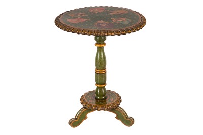Lot 31 - A FINE PAINTED AND LAQUERED TABLE