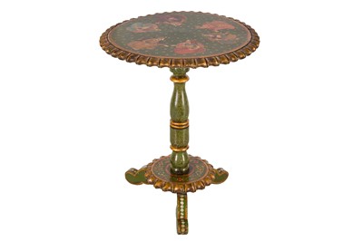 Lot 31 - A FINE PAINTED AND LAQUERED TABLE