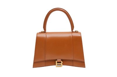 Lot 348 - Balenciaga Camel Hourglass Medium Top Handle Bag