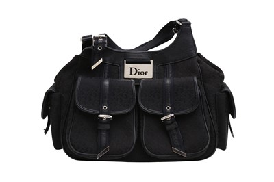 Lot 455 - Christian Dior Black Street Chic Columbus Pocket Hobo Bag