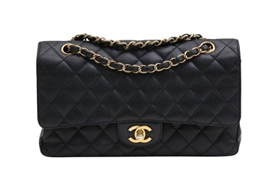 Lot 402 - Chanel Black Medium Classic Double Flap Bag