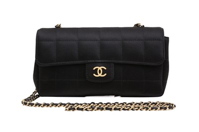 Lot 406 - Chanel Black Chocolate Bar Mini Flap Bag