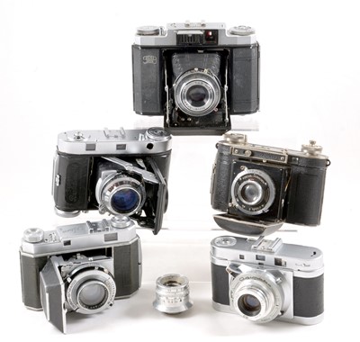 Lot 1124 - Zeiss Nettax & Other Rangefinder Cameras.