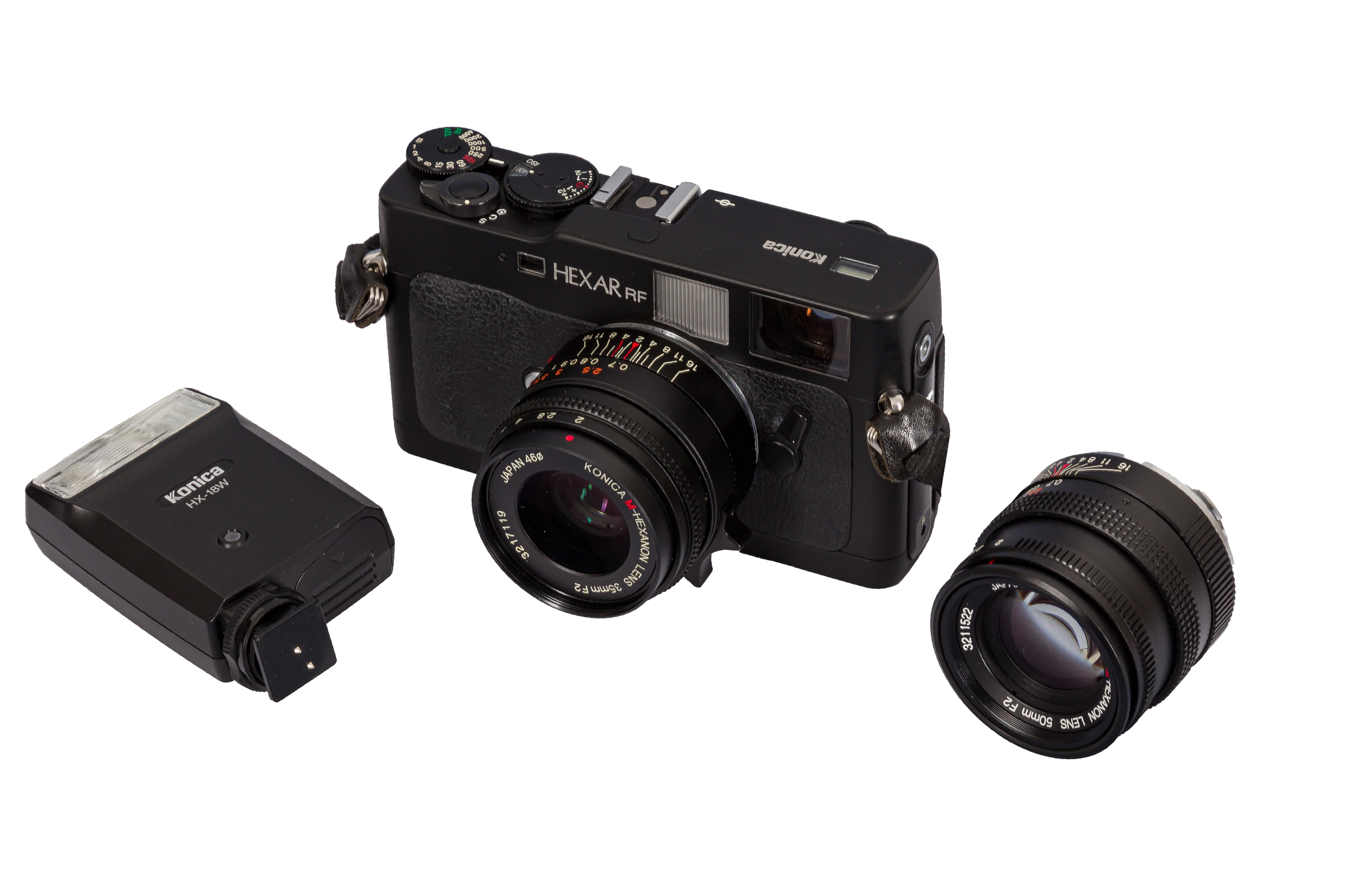 Lot 269 - A Konica Hexar RF Rangefinder Camera Outfit