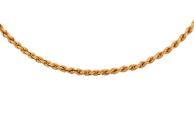 Lot 186 - A FANCY-LINK CHAIN NECKLACE