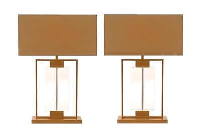 Lot 263 - A PAIR OF CONTEMPORARY TABLE LAMPS