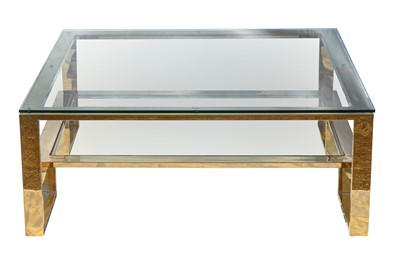 Lot 244 - A CONTEMPORARY COFFEE TABLE