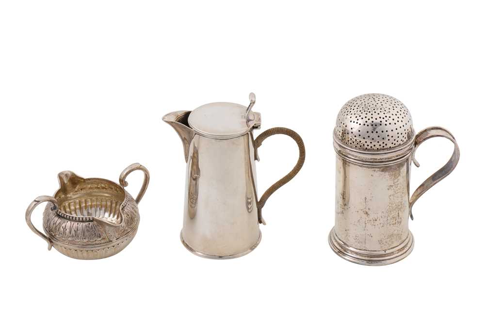 Lot 225 - A George V sterling silver sugar caster, London 1933 by John Charles Lowe