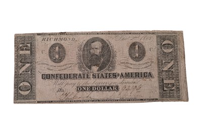 Lot 168 - 2X CONFEDERATE STATES, DOLLARS T55, T62.