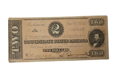 Lot 178 - CONFEDERATE STATES, 2 DOLLARS T70.