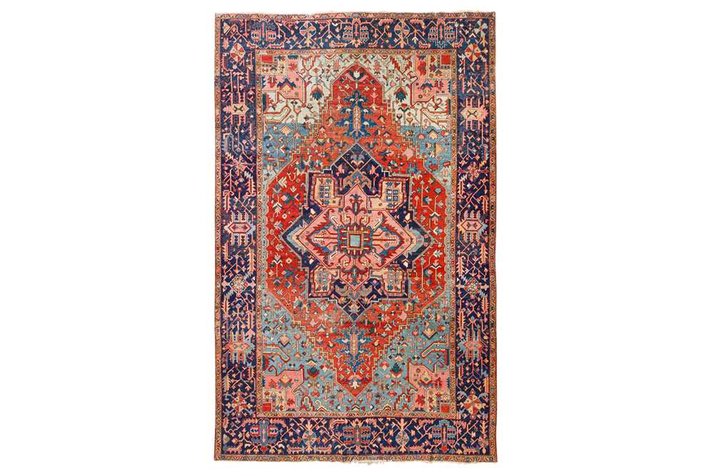 Lot 75 - AN ANTIQUE HERIZ CARPET, NORTH-WEST PERSIA