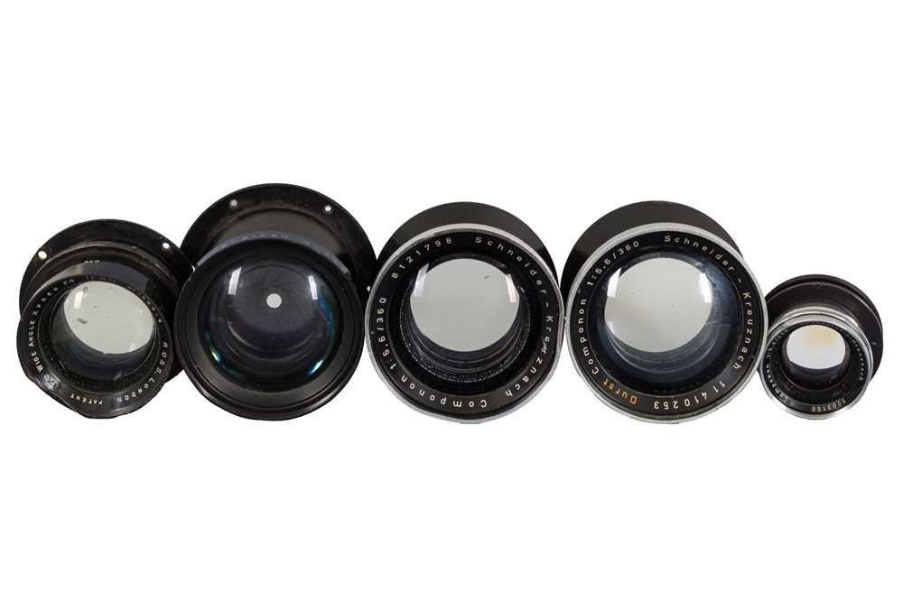 Lot 1062 - A Selection of Large Format Lenses