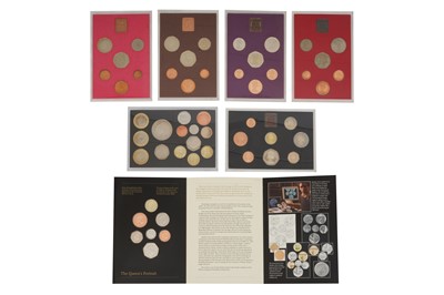 Lot 124 - A GROUP OF SEVEN BRITISH COIN SETS