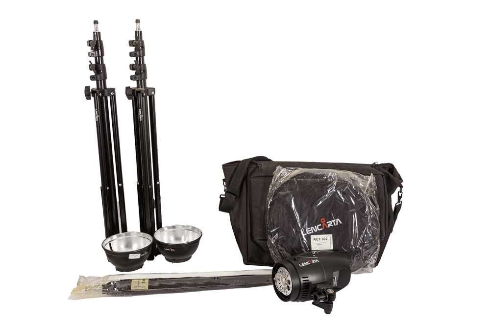 Lot 1123 - A Two Head Studio Flash Lighting Kit