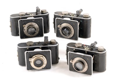 Lot 1107 - Group of Four Foth Derby Folding 127 Roll Film Cameras