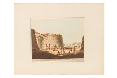 Lot 188 - FIVE HAND COLOURED AQUATINTS AFTER LIEUTENANT JAMES HUNTER, SCENES OF BANGALORE AND OSAR