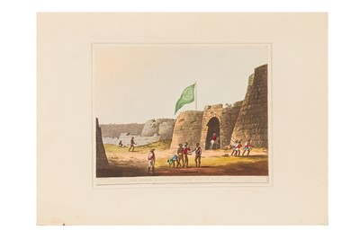 Lot 188 - FIVE HAND COLOURED AQUATINTS AFTER LIEUTENANT JAMES HUNTER, SCENES OF BANGALORE AND OSAR