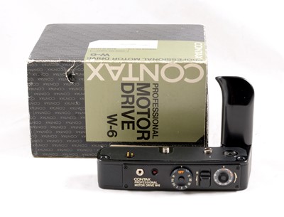 Lot 1037 - RARE Contax RTS I/II 250 Film Back & Pro Motor Drive Outfit.