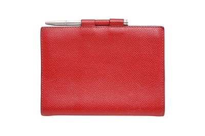 Lot 46 - Hermes Red Epsom Agenda Cover And Silver Pen