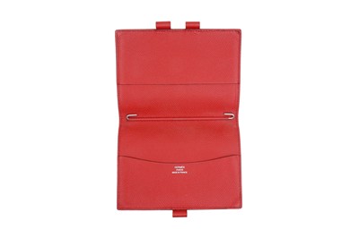 Lot 46 - Hermes Red Epsom Agenda Cover And Silver Pen