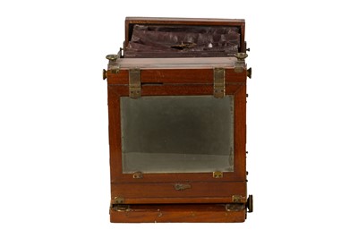 Lot 68 - A Perken, Son & Rayment Half Plate Mahogany & Brass Tailboard Camera