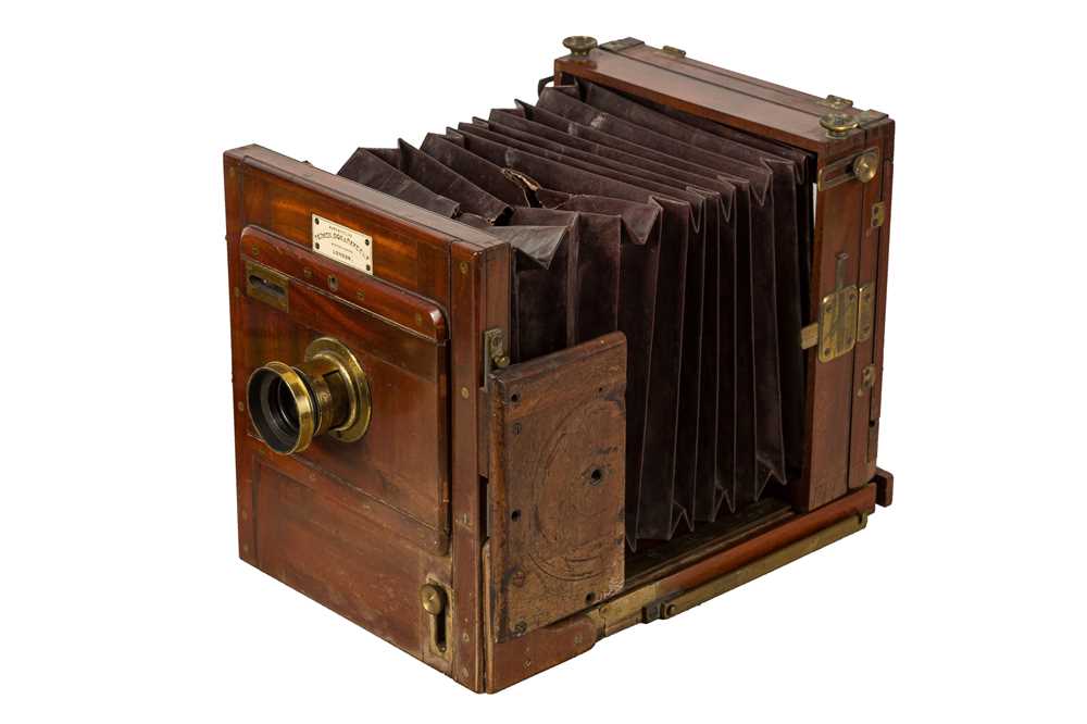 Lot 68 - A Perken, Son & Rayment Half Plate Mahogany & Brass Tailboard Camera