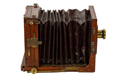Lot 68 - A Perken, Son & Rayment Half Plate Mahogany & Brass Tailboard Camera