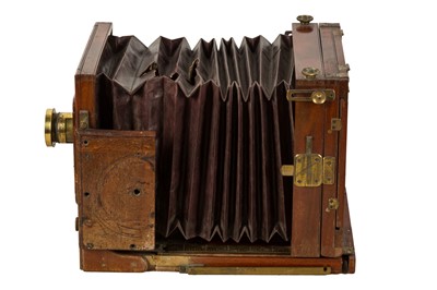 Lot 68 - A Perken, Son & Rayment Half Plate Mahogany & Brass Tailboard Camera