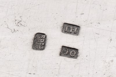 Lot 9 - An early 20th century Chinese export silver tray, Shanghai circa 1920, marked Shao Ji, retailed by Luen Hing