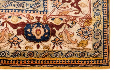 Lot 90 - AN  EXTREMELY FINE ANTIQUE BURSA PRAYER RUG, TURKEY