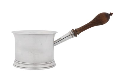 Lot 566 - A George III sterling silver brandy pan, London 1778 by Walter Brind