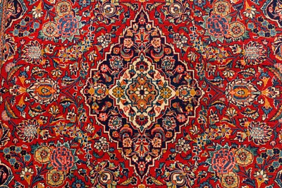Lot 96 - A PAIR OF VERY FINE KASHAN RUGS, CENTRAL PERSIA