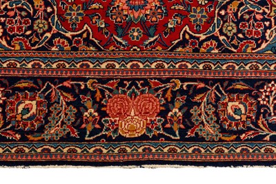 Lot 96 - A PAIR OF VERY FINE KASHAN RUGS, CENTRAL PERSIA